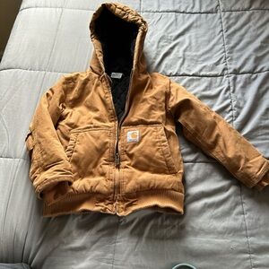 Carhartt Kids Tan Hooded Winter Jacket